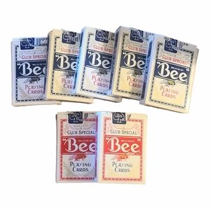 Casino Played Decks of Bee Diamond Back Playing Cards 7 Decks